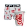 CRAZYBOXER Coca-Cola Diet Coke Men's Boxer Briefs (Creative Packaging)