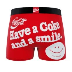 CRAZYBOXER Coca-Cola Have A Coke & A Smile Men's Boxer Briefs (Creative Packaging) -Crazy Boxer CBCOC01SMILN 2
