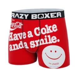 CRAZYBOXER Coca-Cola Have A Coke & A Smile Men's Boxer Briefs (Creative Packaging) -Crazy Boxer CBCOC01SMILN 4
