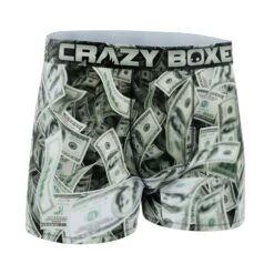 CRAZYBOXER Men's Dollars Men's Boxer Briefs -Crazy Boxer CBCSH01CASH 3