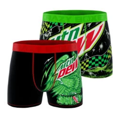 CRAZYBOXER Mountain Dew Eagle Men's Boxer Briefs (2 Pack)