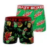 CRAZYBOXER Mountain Dew Monsters Men's Boxer Briefs (2 Pack)