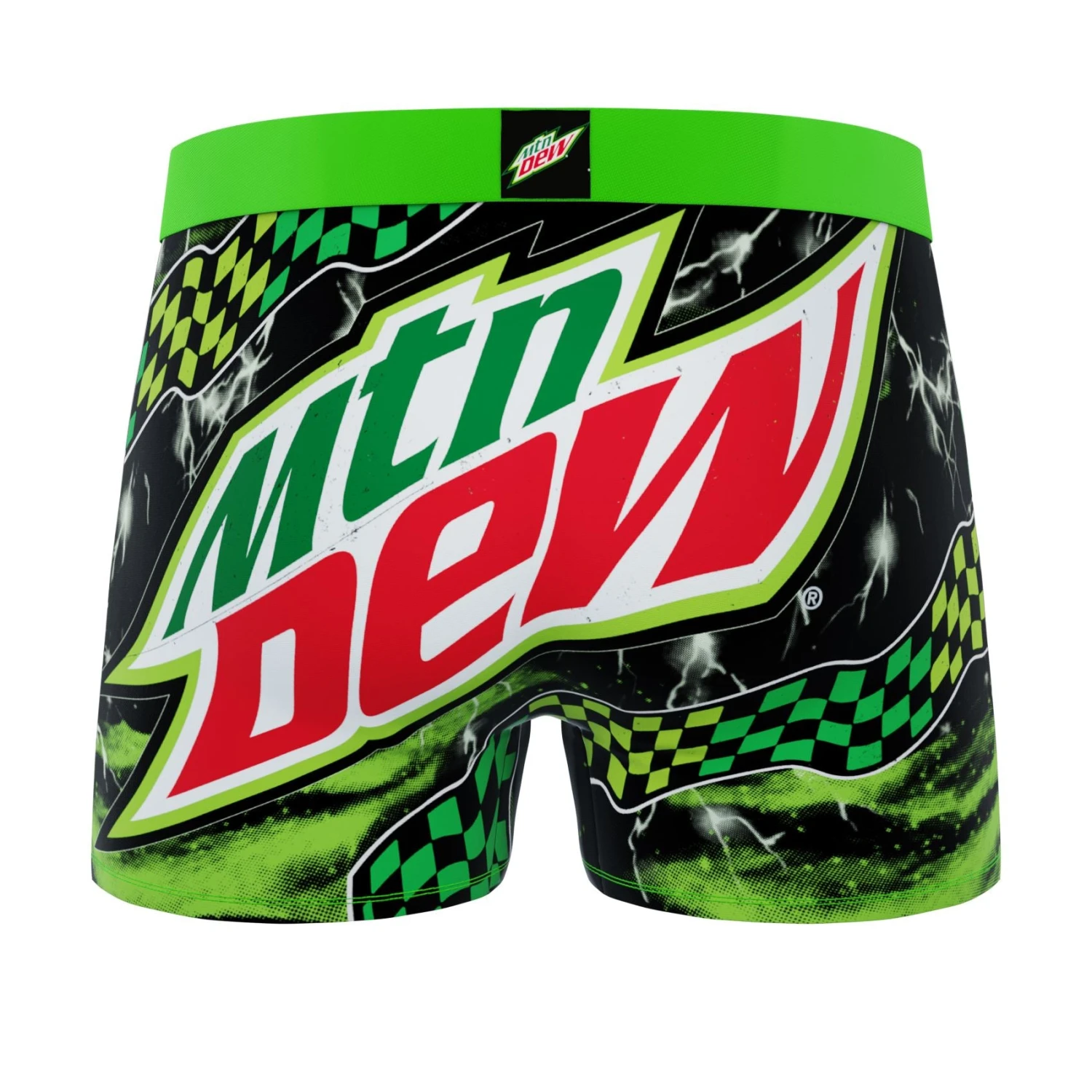 CRAZYBOXER Mountain Dew Black Men's Boxer Briefs (3 Pack) 3 CRAZYBOXER Mountain Dew Black Men's Boxer Briefs (3 Pack) - Image 3