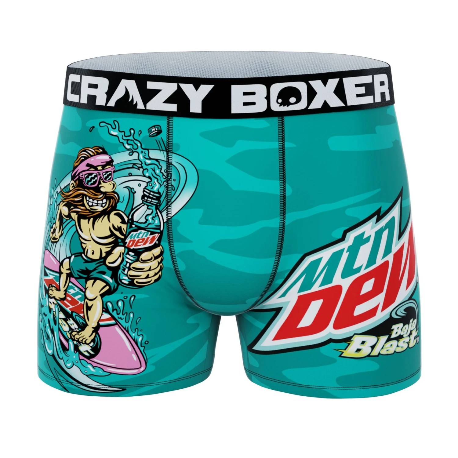 CRAZYBOXER Mountain Dew Baja Blast Men's Boxer Briefs 1 CRAZYBOXER Mountain Dew Baja Blast Men's Boxer Briefs
