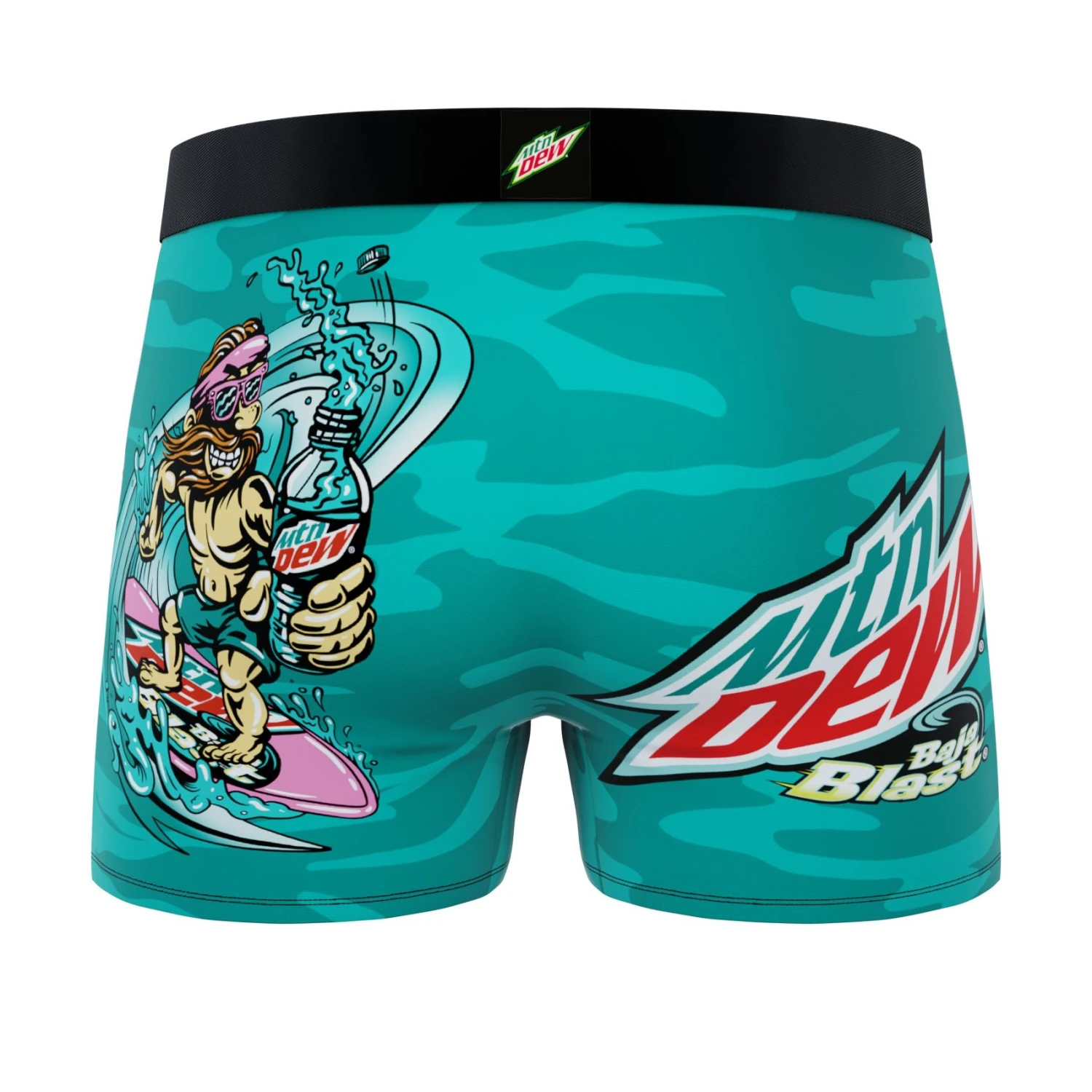 CRAZYBOXER Mountain Dew Baja Blast Men's Boxer Briefs 2 CRAZYBOXER Mountain Dew Baja Blast Men's Boxer Briefs - Image 2