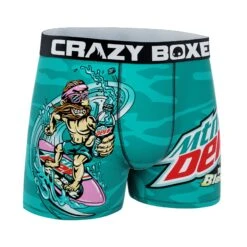 CRAZYBOXER Mountain Dew Baja Blast Men's Boxer Briefs 6 CRAZYBOXER Mountain Dew Baja Blast Men's Boxer Briefs -Crazy Boxer CBDEW0103BAJAH 3