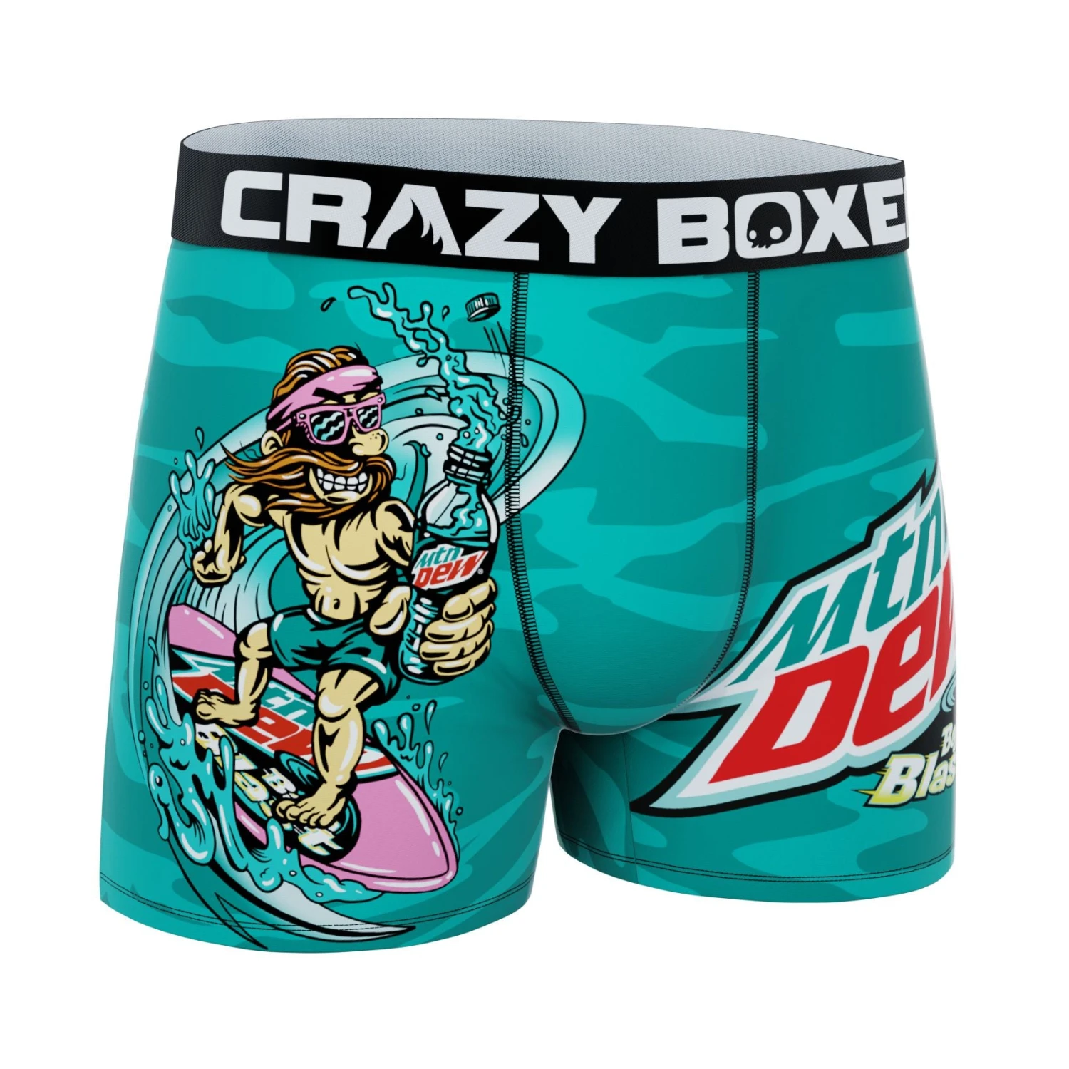 CRAZYBOXER Mountain Dew Baja Blast Men's Boxer Briefs 3 CRAZYBOXER Mountain Dew Baja Blast Men's Boxer Briefs - Image 3