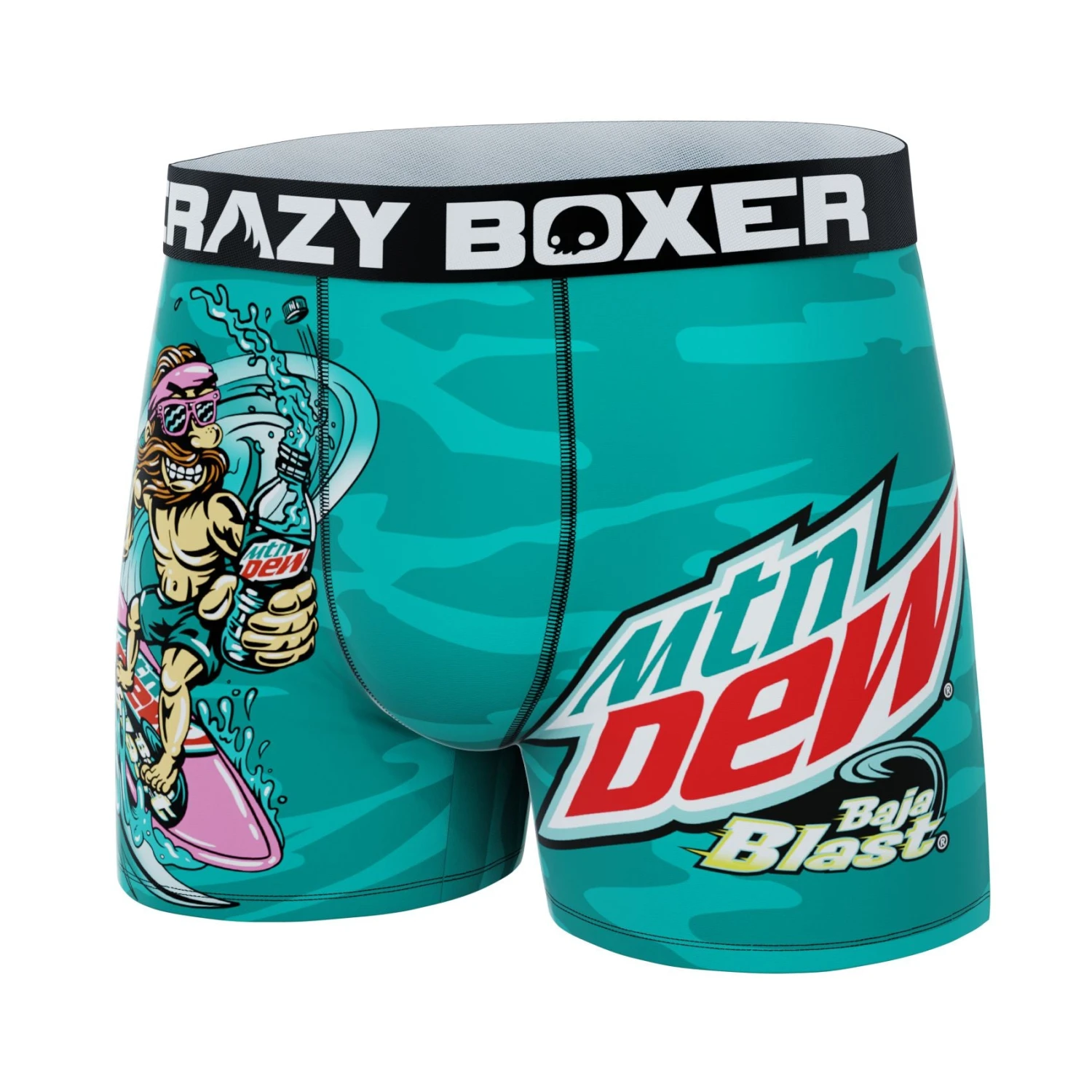 CRAZYBOXER Mountain Dew Baja Blast Men's Boxer Briefs 4 CRAZYBOXER Mountain Dew Baja Blast Men's Boxer Briefs - Image 4
