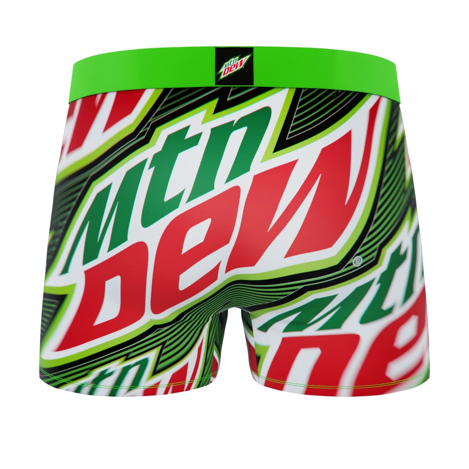 CRAZYBOXER Mountain Dew Logo Men's Boxer Briefs (Creative Packaging) 3 CRAZYBOXER Mountain Dew Logo Men's Boxer Briefs (Creative Packaging) - Image 3