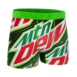 CRAZYBOXER Mountain Dew Logo Men's Boxer Briefs (Creative Packaging) 8 CRAZYBOXER Mountain Dew Logo Men's Boxer Briefs (Creative Packaging) -Crazy Boxer CBDEW0103CAN2N 3