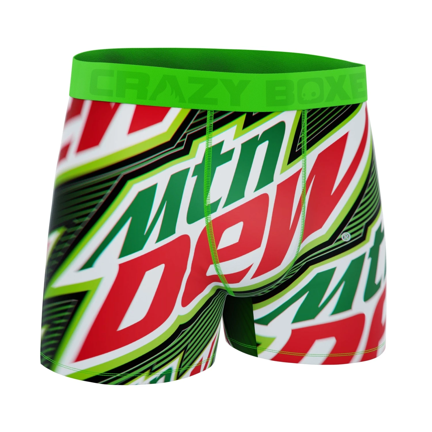 CRAZYBOXER Mountain Dew Logo Men's Boxer Briefs (Creative Packaging) 4 CRAZYBOXER Mountain Dew Logo Men's Boxer Briefs (Creative Packaging) - Image 4