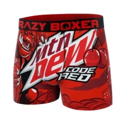 CRAZYBOXER Mountain Dew Code Red Men's Boxer Briefs (Creative Packaging) -Crazy Boxer CBDEW0103CODEN 4