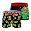 CRAZYBOXER Mountain Dew Logo Men's Boxer Briefs (2 Pack)