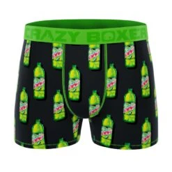 CRAZYBOXER Mountain Dew Bottles Men's Boxer Briefs (2 Pack) -Crazy Boxer CBDEW0103X2C1 3