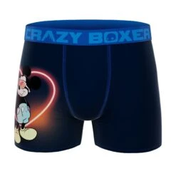 CRAZYBOXER Disney Mickey Neon Love Men's Boxer Briefs