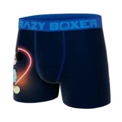 CRAZYBOXER Disney Mickey Neon Love Men's Boxer Briefs -Crazy Boxer CBDIS0102BLU2 4