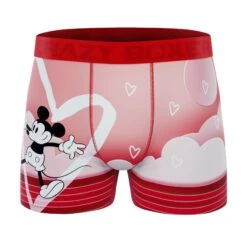 CRAZYBOXER Disney Mickey Love Men's Boxer Briefs