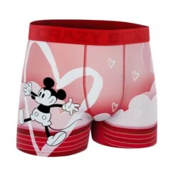 CRAZYBOXER Disney Mickey Love Men's Boxer Briefs -Crazy Boxer CBDIS0102HUGS 3