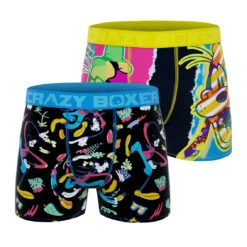 CRAZYBOXER Disney Goofy Pop Art Men's Boxer Briefs (2 Pack)