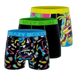 CRAZYBOXER Disney Colorful Pluto Men's Boxer Briefs (3 Pack)