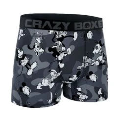 CRAZYBOXER Disney Classic Black Men's Boxer Briefs -Crazy Boxer CBDIS0105BLAK 3