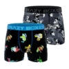 CRAZYBOXER Disney Classic Black Men's Boxer Briefs(2 Pack)