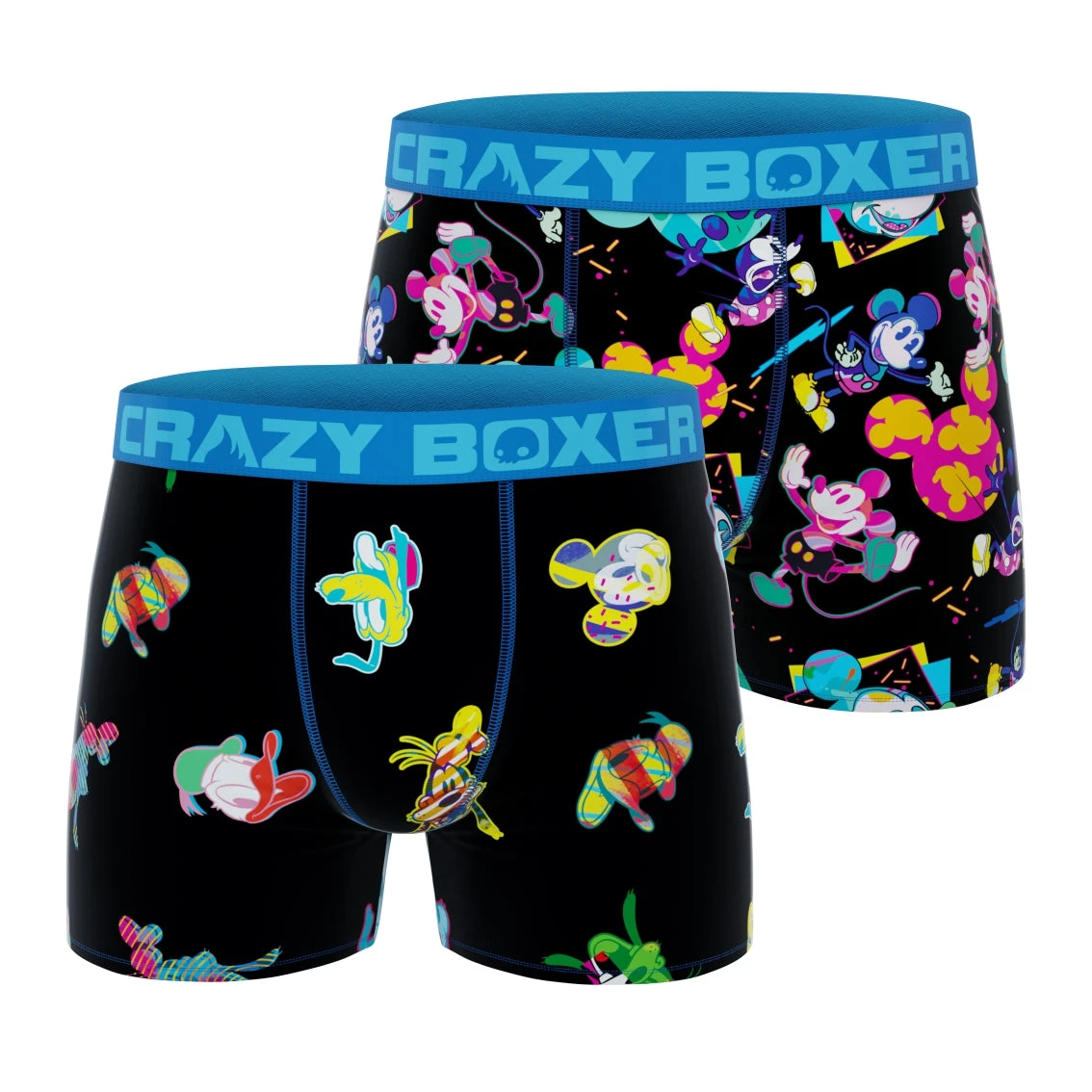CRAZYBOXER Disney Mickey And Friends Men's Boxer Briefs (2 Pack) 1 CRAZYBOXER Disney Mickey And Friends Men's Boxer Briefs (2 Pack)