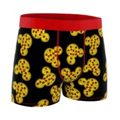CRAZYBOXER Disney Mickey Pizza Men's Boxer Briefs (Creative Packaging) -Crazy Boxer CBDIS0107PIZZN 3