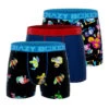 CRAZYBOXER Disney Mickey And Friends Neon Men's Boxer Briefs (3 Pack)