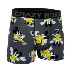 CRAZYBOXER Disney Ninja Mickey Men's Boxer Briefs -Crazy Boxer CBDIS0108FIGH 3