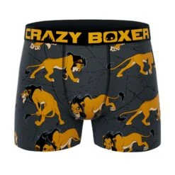 CRAZYBOXER Disney Lion King Scar Men's Boxer Briefs