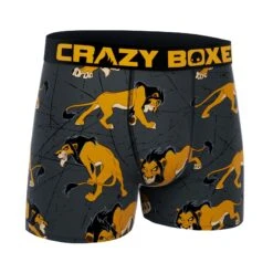 CRAZYBOXER Disney Lion King Scar Men's Boxer Briefs -Crazy Boxer CBDIS0108SCAR 3