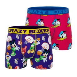 CRAZYBOXER Disney Friends Men's Boxer Briefs (2 Pack)