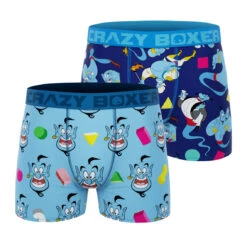 CRAZYBOXER Disney Genie - Aladdin Men's Boxer Briefs (2 Pack)