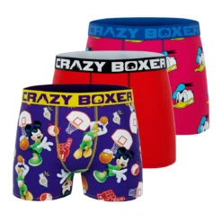 CRAZYBOXER Disney Friends Men's Boxer Briefs (Pack 3)