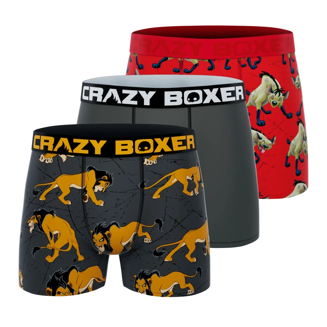 CRAZYBOXER Disney Lion King Men's Boxer Briefs (Pack 3) 1 CRAZYBOXER Disney Lion King Men's Boxer Briefs (Pack 3)