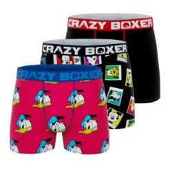 CRAZYBOXER Disney Friends Pictures Men's Boxer Briefs (Pack 3)
