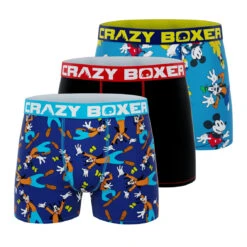 CRAZYBOXER Disney Goofy Men's Boxer Briefs (pack 3)