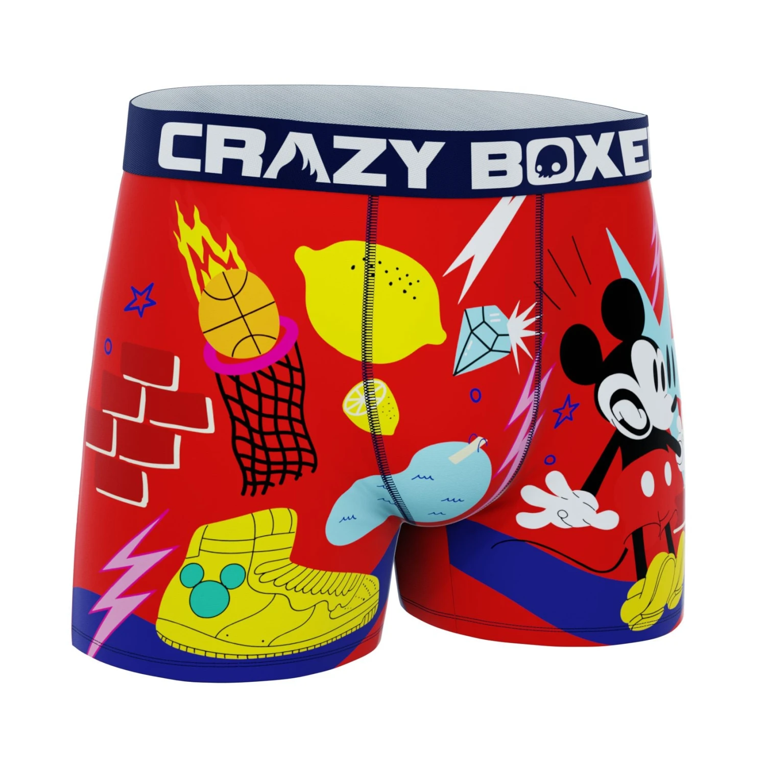 CRAZYBOXER Disney Mickey Mouse Men's Boxer Briefs 3 CRAZYBOXER Disney Mickey Mouse Men's Boxer Briefs - Image 3