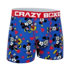 CRAZYBOXER Men's Disney Mickey Valentine Breathable Soft Boxer Briefs (Creative Packaging) -Crazy Boxer CBDIS0109COUPN 3