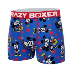 CRAZYBOXER Men's Disney Mickey Valentine Breathable Soft Boxer Briefs (Creative Packaging) -Crazy Boxer CBDIS0109COUPN 4