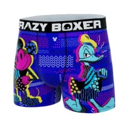 CRAZYBOXER Disney Donald And Mickey Men's Boxer Briefs 7 CRAZYBOXER Disney Donald And Mickey Men's Boxer Briefs -Crazy Boxer CBDIS0109DUO1 4