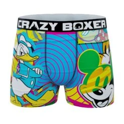 CRAZYBOXER Disney Trippy Men's Boxer Briefs