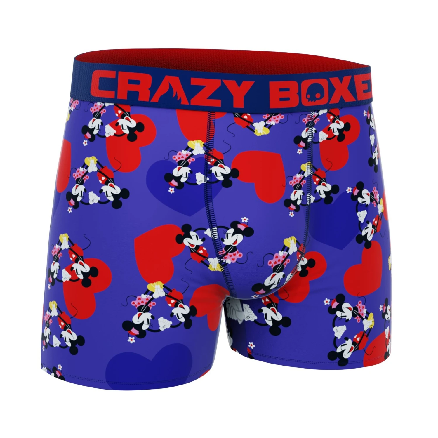 CRAZYBOXER Disney Mickey Valentine Red Men's Boxer Briefs 3 CRAZYBOXER Disney Mickey Valentine Red Men's Boxer Briefs - Image 3