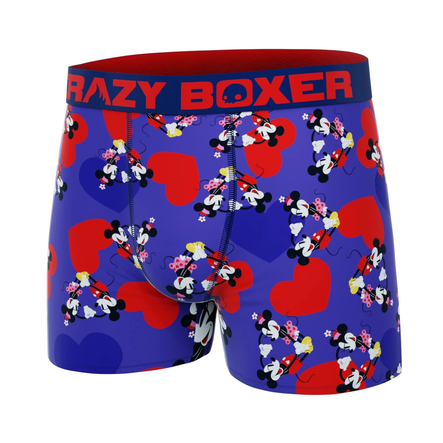 CRAZYBOXER Disney Mickey Valentine Red Men's Boxer Briefs 4 CRAZYBOXER Disney Mickey Valentine Red Men's Boxer Briefs - Image 4