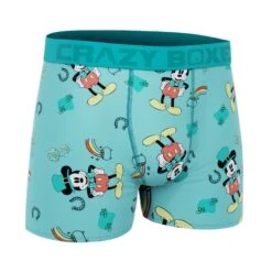 CRAZYBOXER Disney Mickey Saint Patrick Men's Boxer Briefs -Crazy Boxer CBDIS0109STPA 3