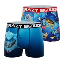CRAZYBOXER Pixar Finding Nemo Men's Boxer Briefs (2 Pack)