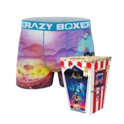 CRAZYBOXERDisney Aladdin Character Men's Boxer Briefs (Creative Packaging)