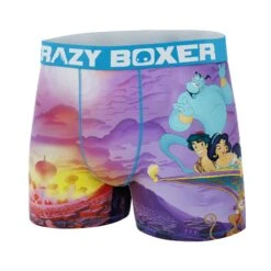 CRAZYBOXERDisney Aladdin Character Men's Boxer Briefs (Creative Packaging) -Crazy Boxer CBDIS01ALAXN 4