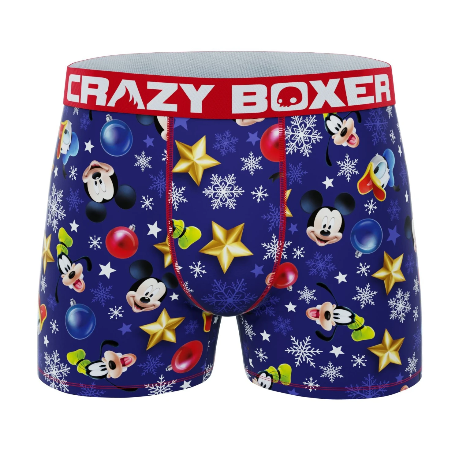 CRAZYBOXER Disney Holiday Characters & Ornaments Men's Boxer Briefs 1 CRAZYBOXER Disney Holiday Characters & Ornaments Men's Boxer Briefs